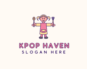 Small Girl Chef logo design