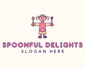 Small Girl Chef logo design