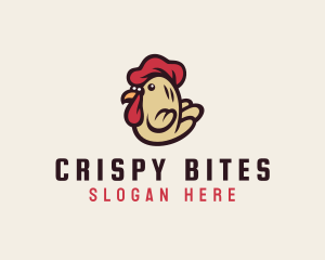 Cute Rooster Chicken logo