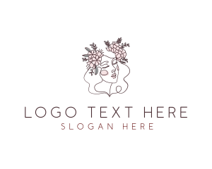 Woman Floral Beauty logo