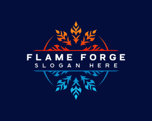 Fire Snow Thermal logo design