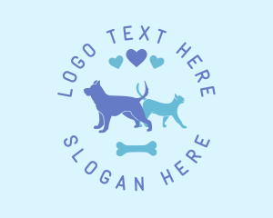 Dog Cat Pet Love logo