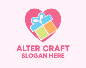 Cute Gift Present logo design