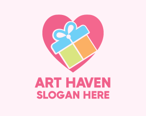 Cute Gift Present logo design