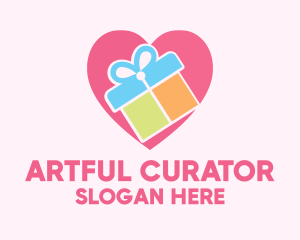 Cute Gift Present logo design