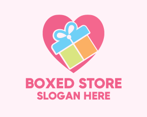 Cute Gift Present logo design