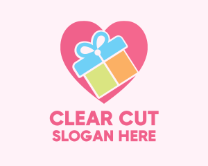 Cute Gift Present logo design