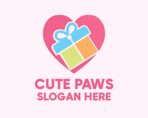 Cute Gift Present logo design