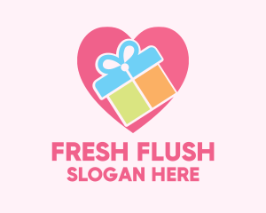 Cute Gift Present logo design