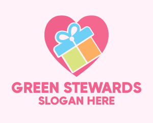 Cute Gift Present logo design