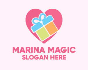 Cute Gift Present logo design