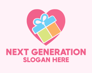 Cute Gift Present logo design