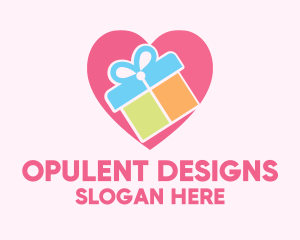 Cute Gift Present logo design