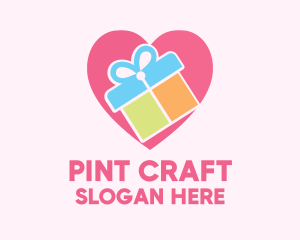 Cute Gift Present logo design