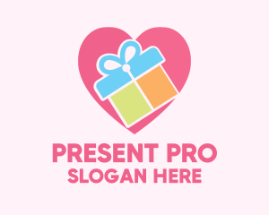 Cute Gift Present logo design