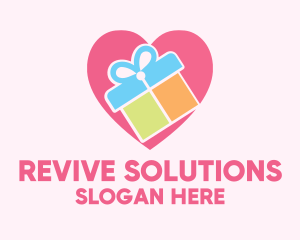 Cute Gift Present logo design