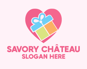 Cute Gift Present logo design