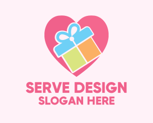 Cute Gift Present logo design