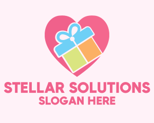 Cute Gift Present logo design