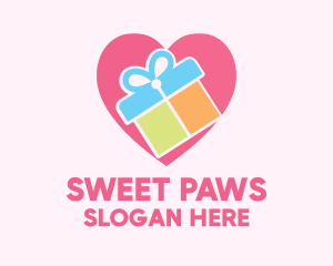 Cute Gift Present logo design