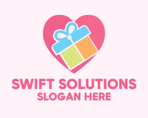 Cute Gift Present logo design