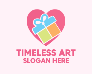 Cute Gift Present logo design