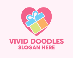 Cute Gift Present logo design