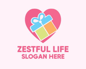 Cute Gift Present logo design