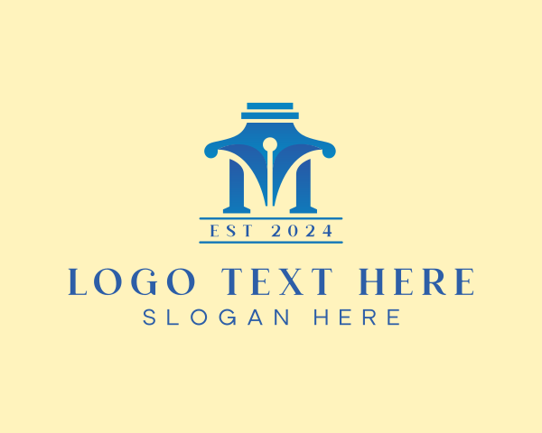 Fountain Pen logo example 2