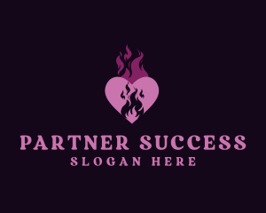 Flame Heart Love logo