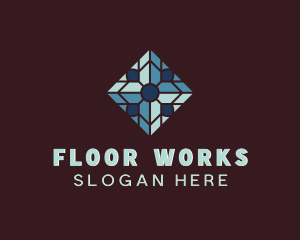 Flooring Pavement Tiles logo design