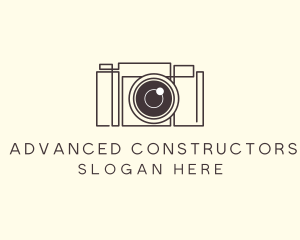 Camera Lens Photo logo design