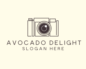 Camera Lens Photo logo design