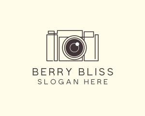 Camera Lens Photo logo design