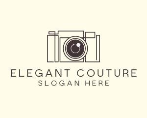 Camera Lens Photo logo design