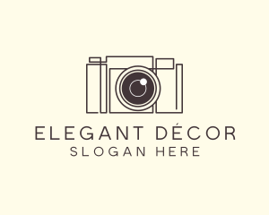 Camera Lens Photo logo design