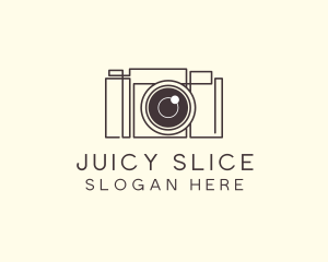 Camera Lens Photo logo design