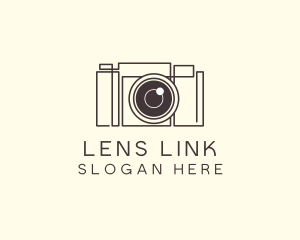 Camera Lens Photo logo design