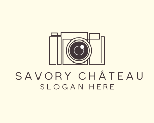 Camera Lens Photo logo design