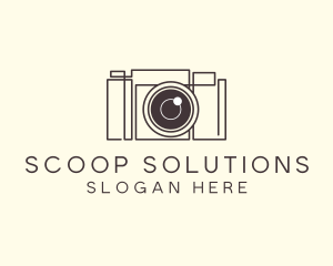 Camera Lens Photo logo design