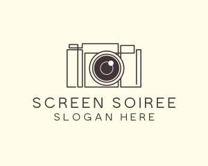 Camera Lens Photo logo design