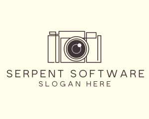 Camera Lens Photo logo design