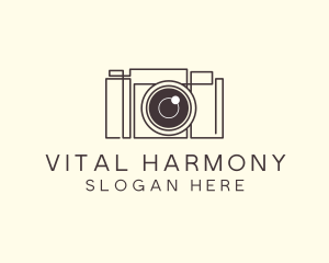 Camera Lens Photo logo design