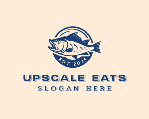 Marine Fish Seafood Logo