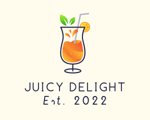 Tropical Orange Juice logo design