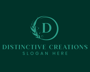 Eco Wellness Lifestyle Wreath logo design