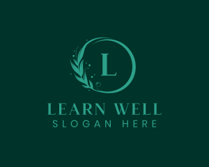 Eco Wellness Lifestyle Wreath logo design