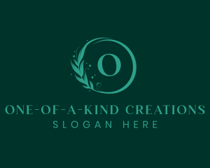 Eco Wellness Lifestyle Wreath logo design