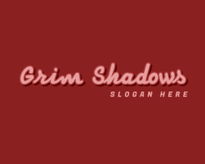 Cursive Shadow Company logo design