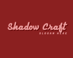 Cursive Shadow Company logo design